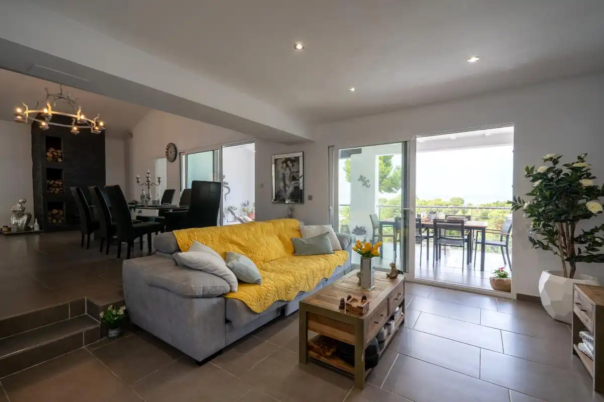 Sala d'estar de Casa o xalet en venda en Jávea / Xàbia amb Aire condicionat, Calefacció i Jardí privat