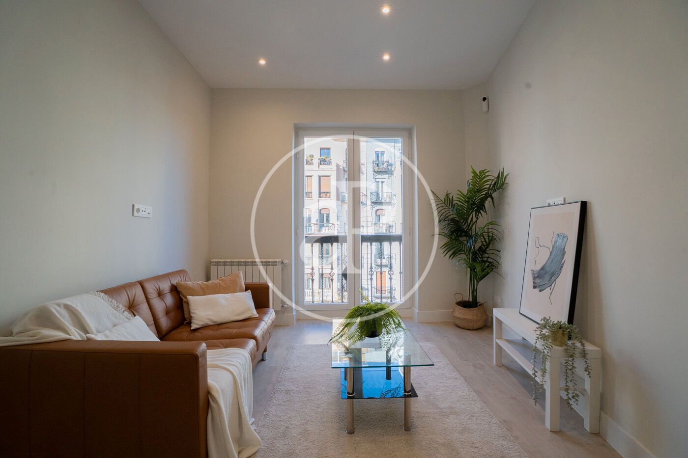 Sala de estar de Piso en venta en  Madrid Capital con Aire acondicionado, Calefacción y Amueblado