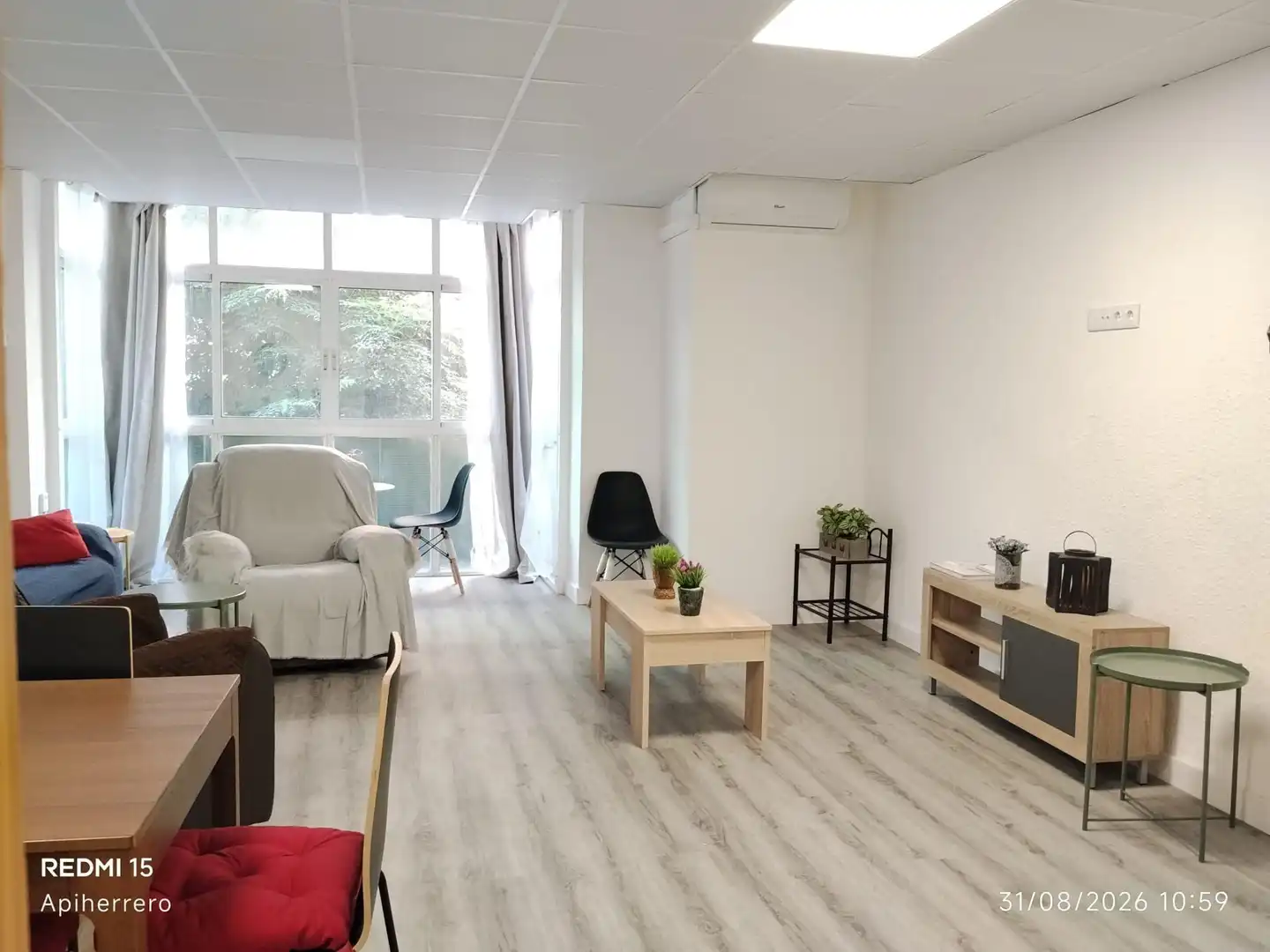 Living room of Flat for rent in Alicante / Alacant  with Air Conditioner and Furnished