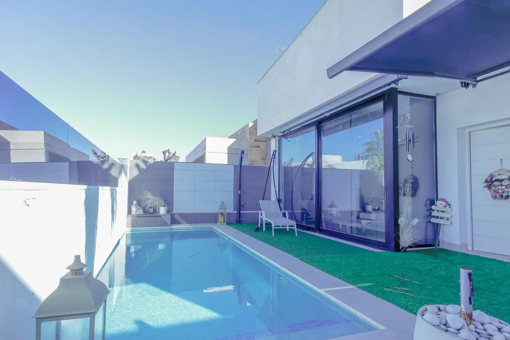 Swimming pool of Houses for rent in San Javier  with Air Conditioner, Heating and Private garden