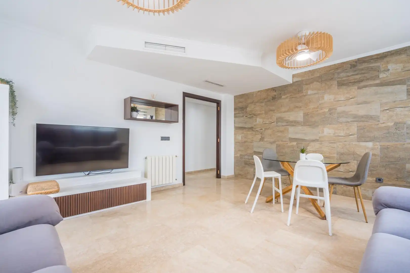 Living room of Attic for sale in Tavernes de la Valldigna  with Air Conditioner, Heating and Terrace