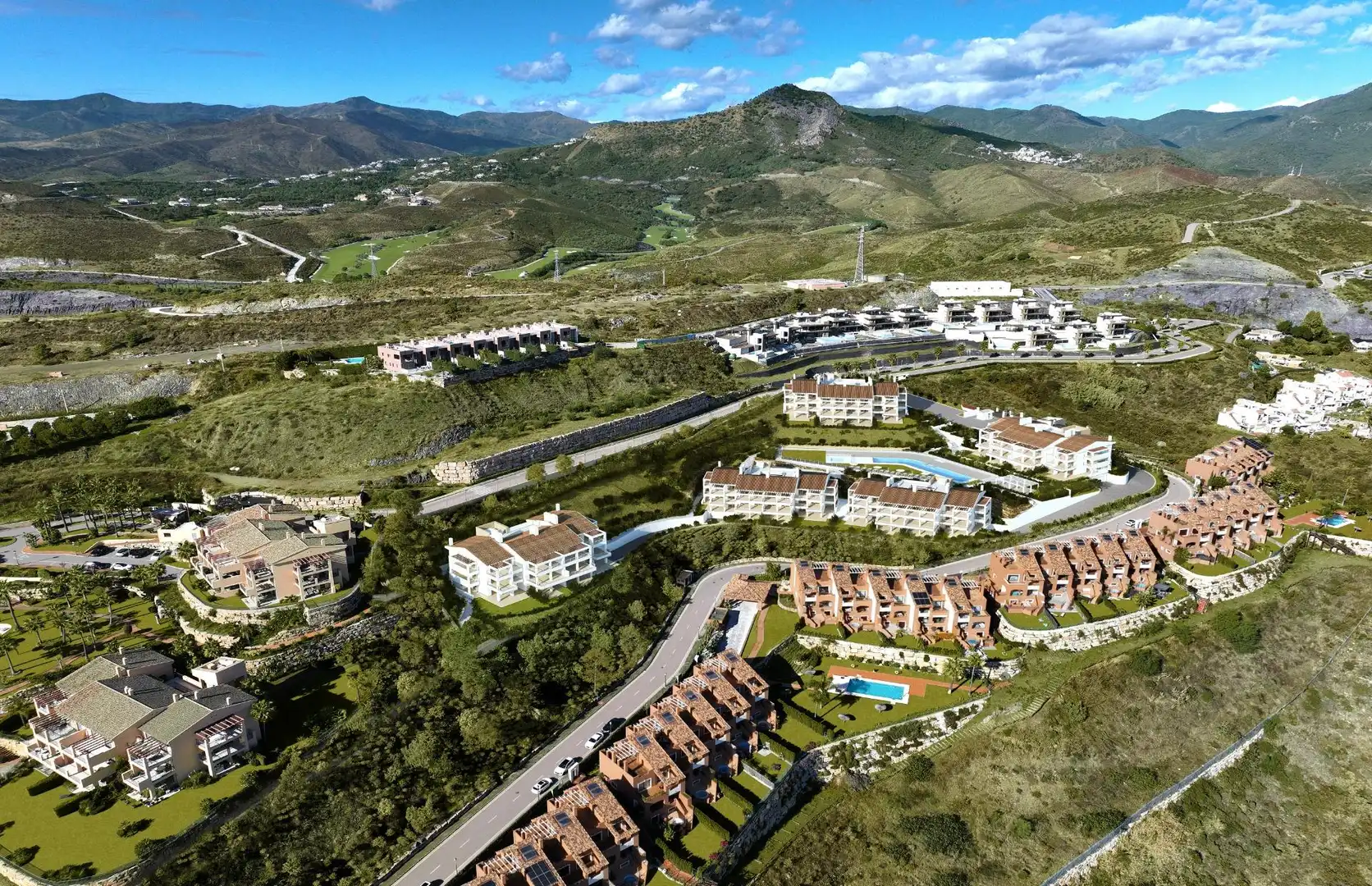 Vista exterior de Àtic en venda en Benahavís amb Aire condicionat, Calefacció i Jardí privat