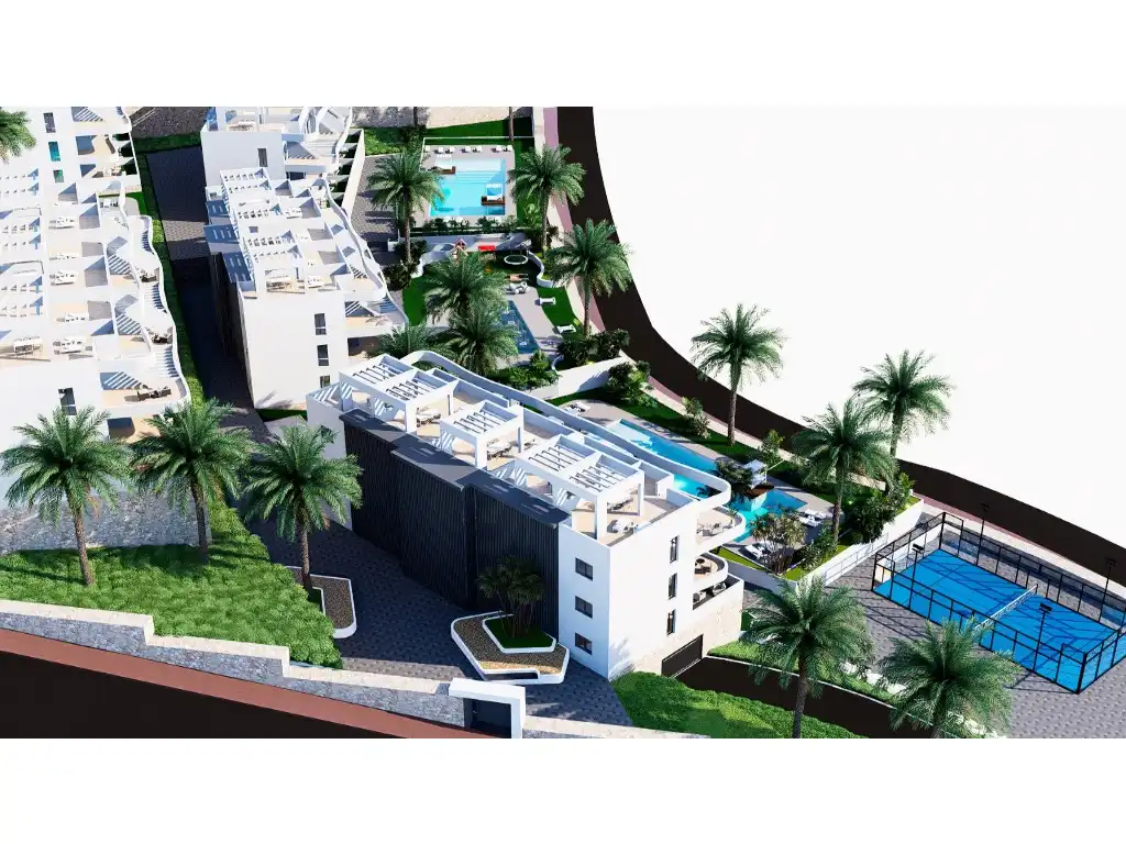 Vista exterior de Apartament en venda en Finestrat amb Piscina