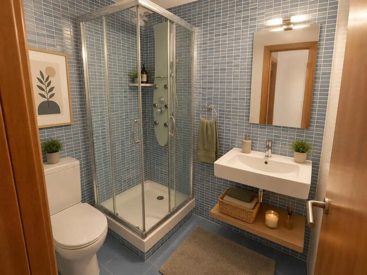 Bathroom of Flat for sale in Els Hostalets de Pierola  with Air Conditioner, Parquet flooring and Balcony