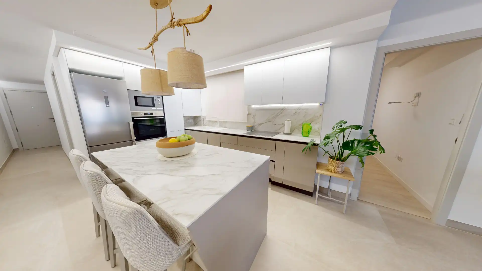 Küche von Wohnung zum Verkauf in El Campello mit Klimaanlage, Parkett und Abstellraum