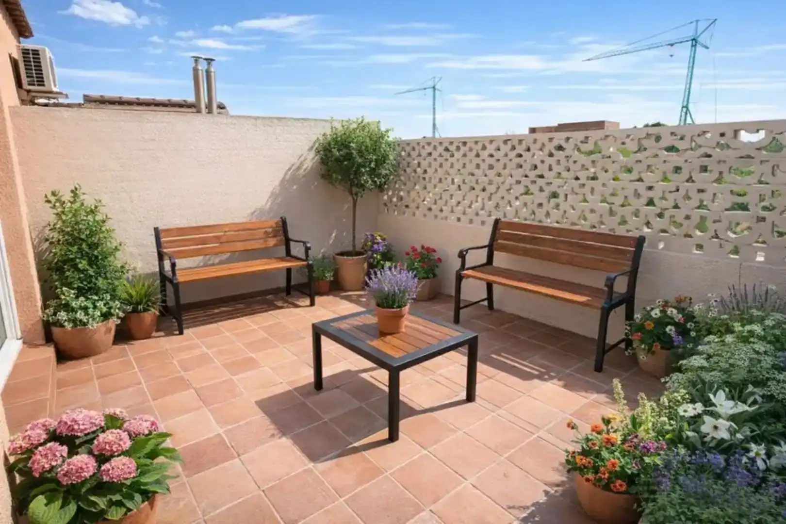 Terrassa de Casa o xalet de lloguer en Mejorada amb Traster, Moblat i Forn