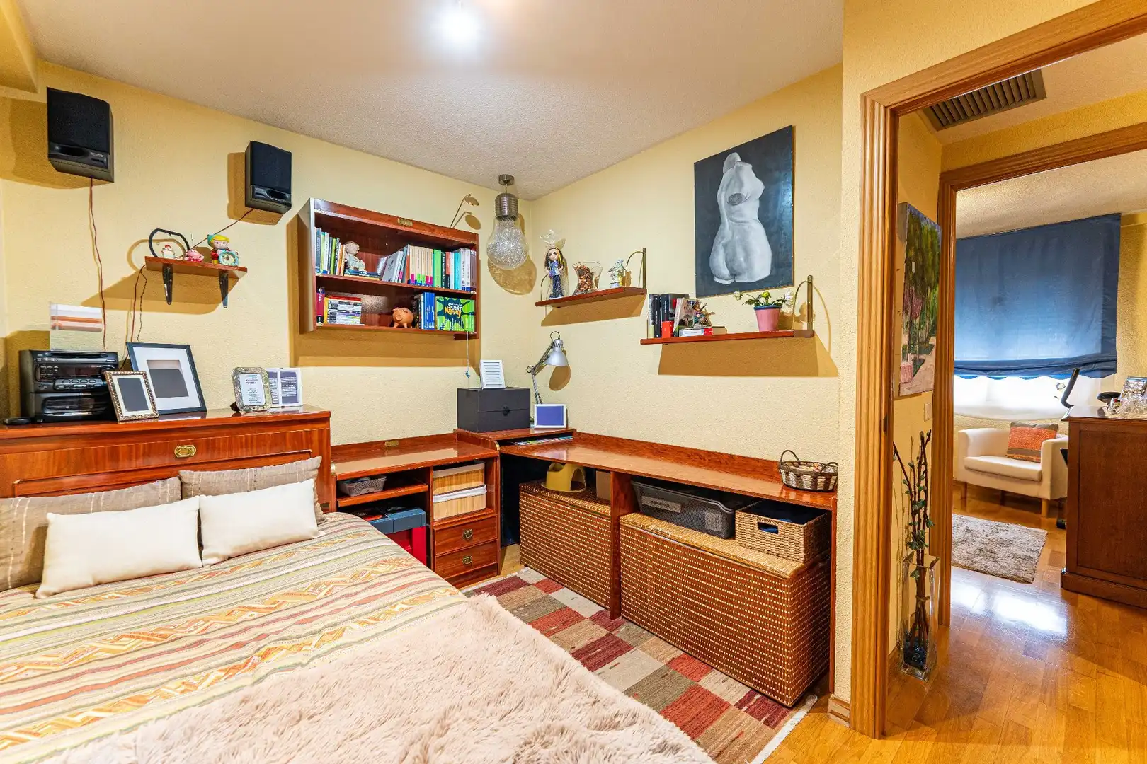Schlafzimmer von Wohnung zum Verkauf in Fuenlabrada mit Klimaanlage, Heizung und Terrasse