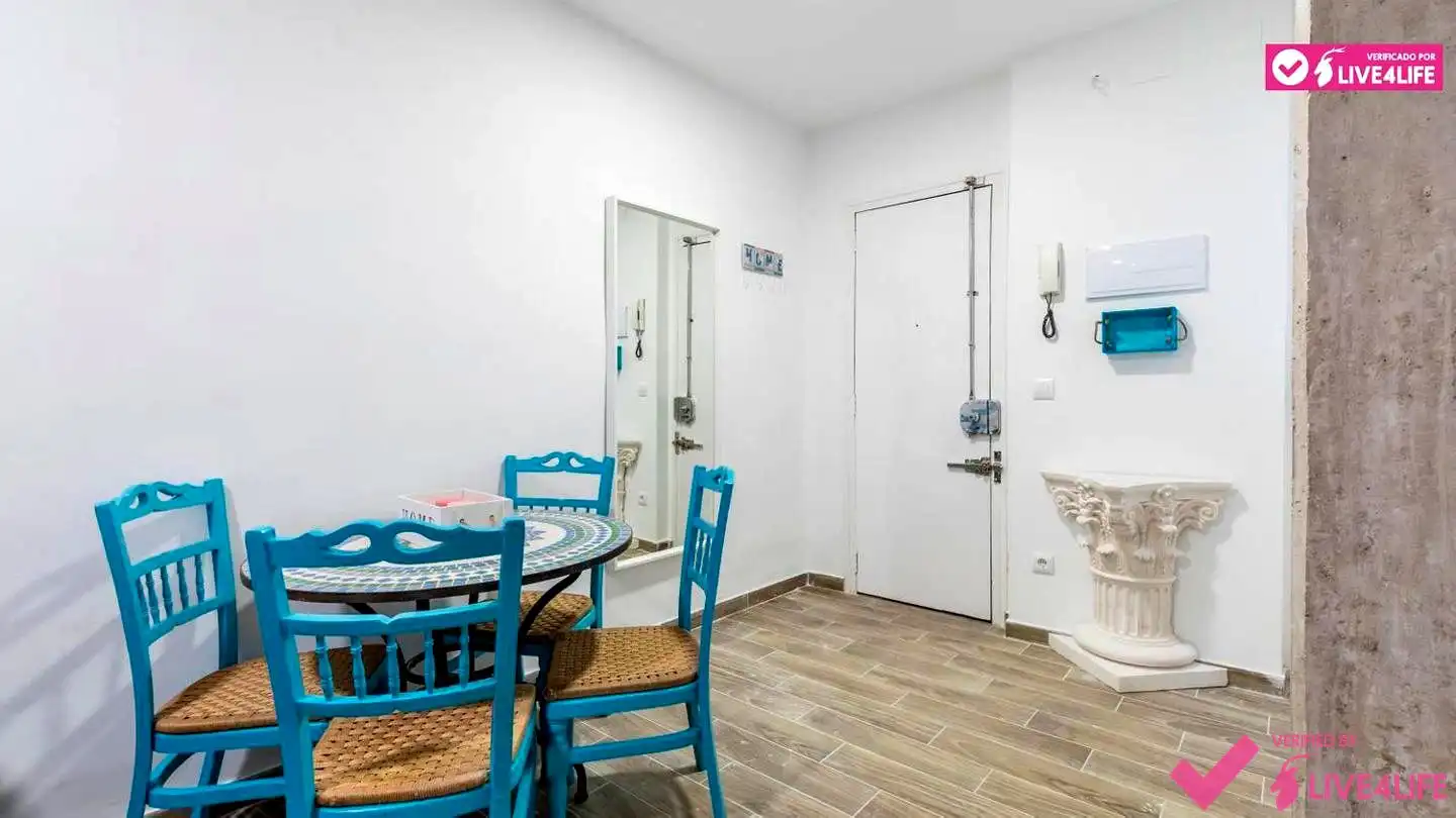 Dining room of Apartments for rent in Valencia  with Air Conditioner, Parquet flooring and Furnished