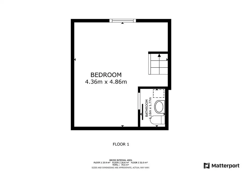 Schlafzimmer von Einfamilien-Reihenhaus zum Verkauf in Laviana mit Möbliert