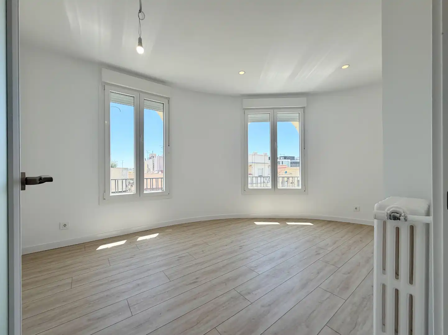 Living room of Attic for sale in Madrid  with Heating, Terrace and Alarm