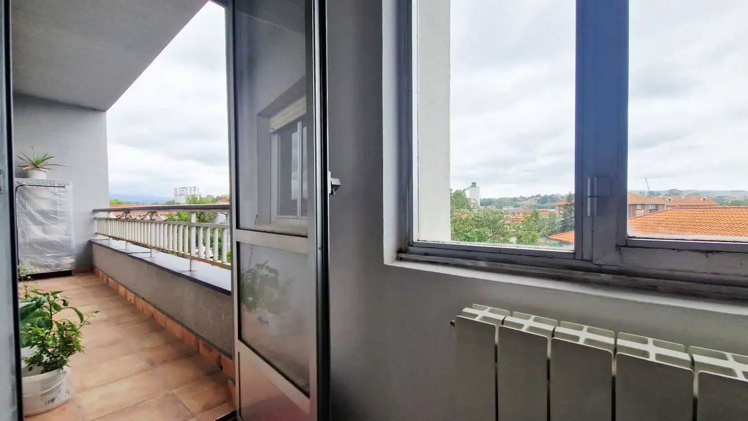 Balcony of Flat for sale in Polanco  with Heating, Terrace and Storage room