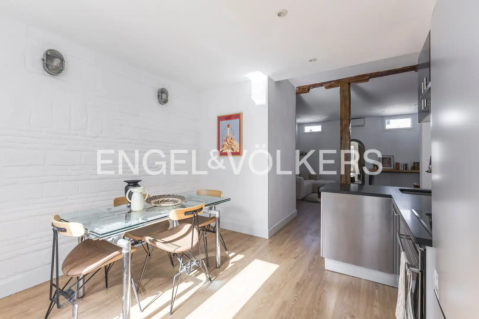 Küche von Maisonette zur Miete in Madrid mit Klimaanlage und Heizung