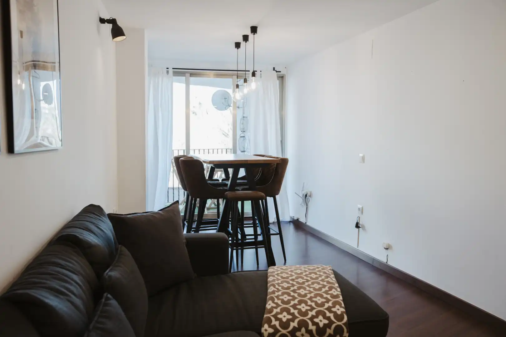 Living room of Apartments for rent in Calpe / Calp  with Air Conditioner, Heating and Parquet flooring
