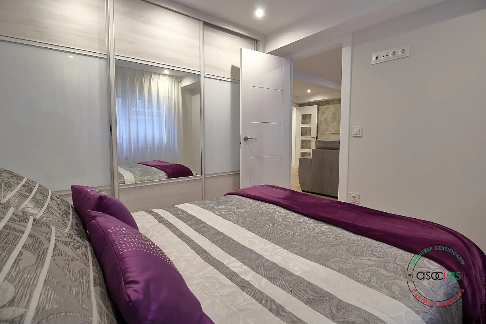 Bedroom of Flat for sale in Gijón   with Heating and Parquet flooring