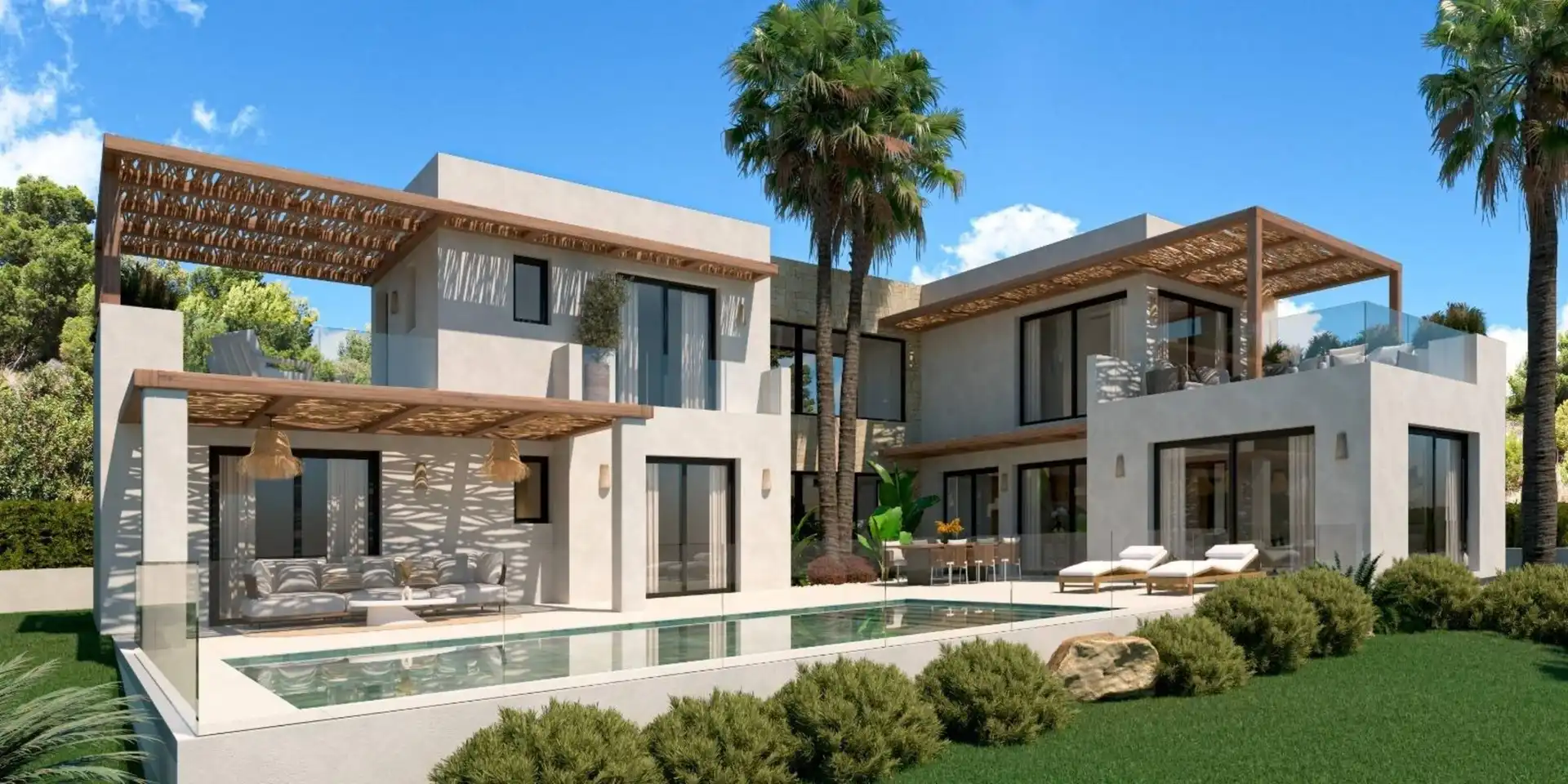 Vista exterior de Casa o xalet en venda en Jávea / Xàbia amb Aire condicionat, Calefacció i Jardí privat