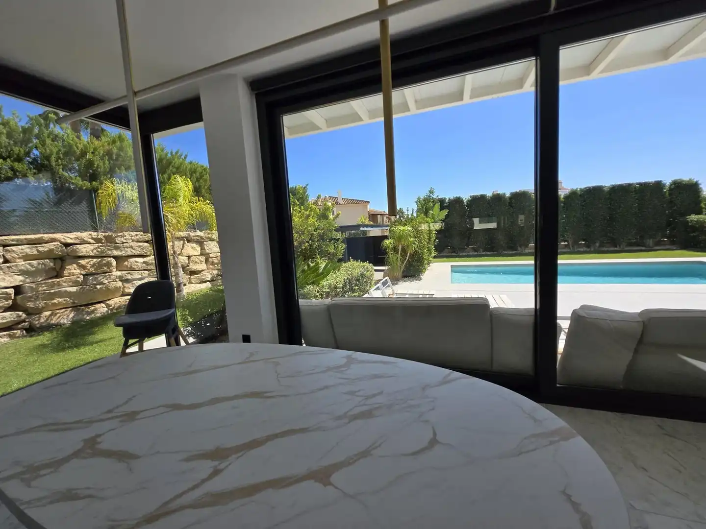 Terraza de Casa o chalet de alquiler en Finestrat con Aire acondicionado, Calefacción y Jardín privado