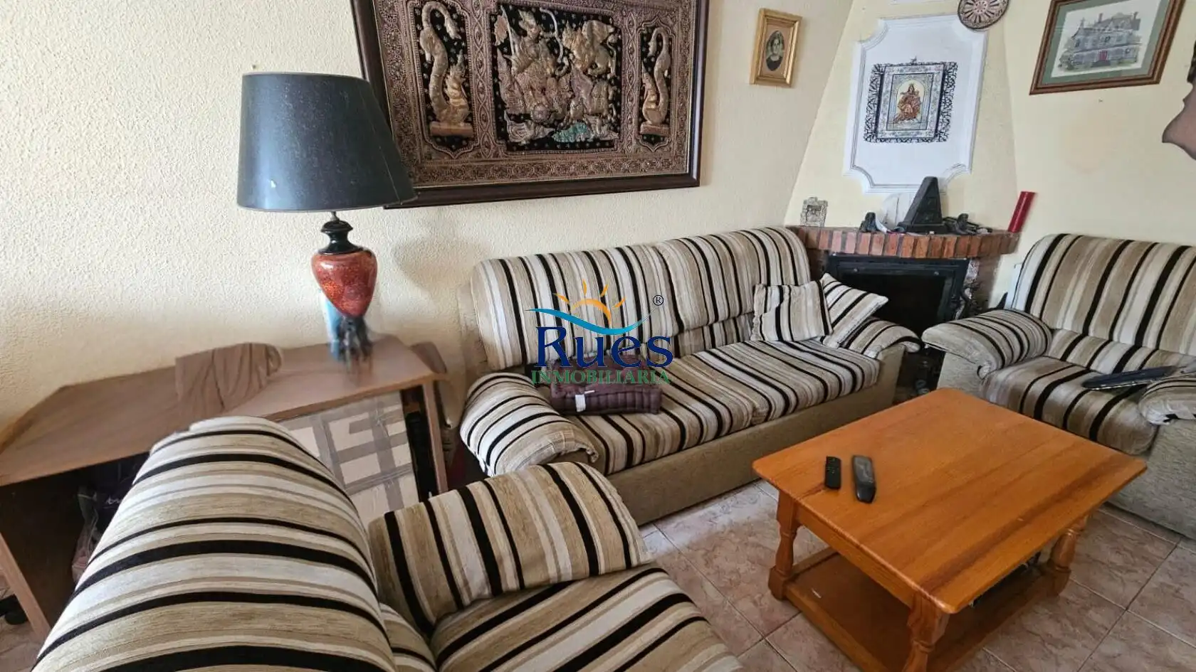 Sala de estar de Casa adosada en venta en Benicasim / Benicàssim con Aire acondicionado y Calefacción