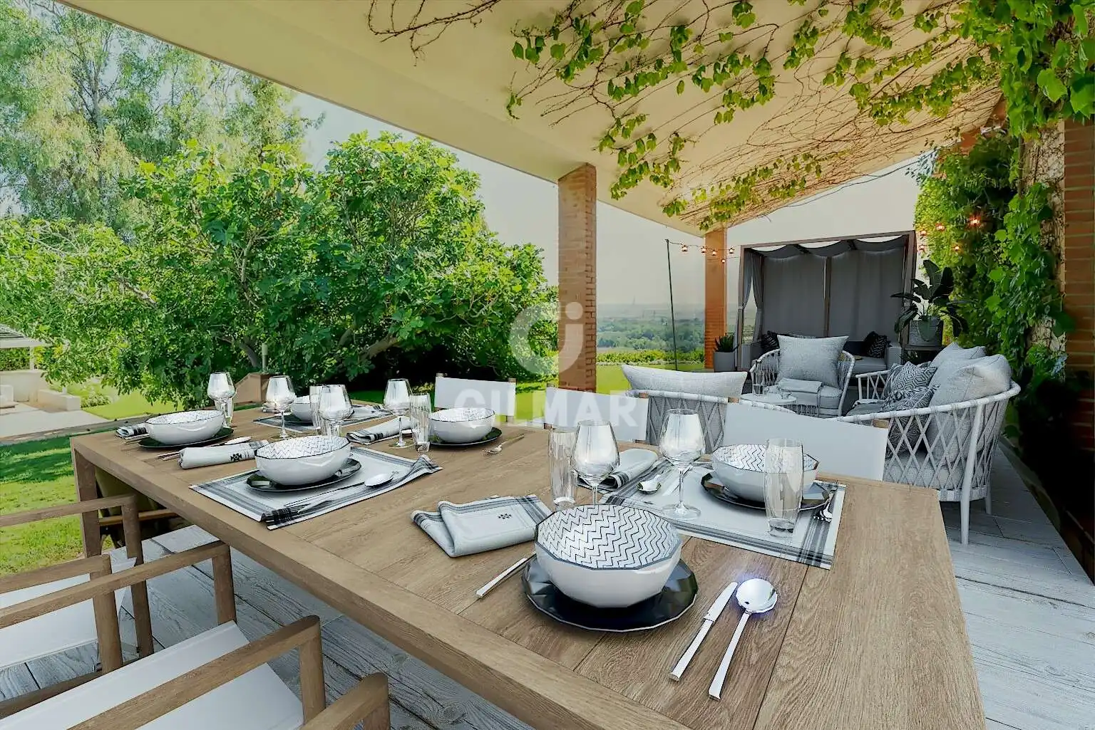 Terraza de Casa o chalet en venta en Algete con Piscina