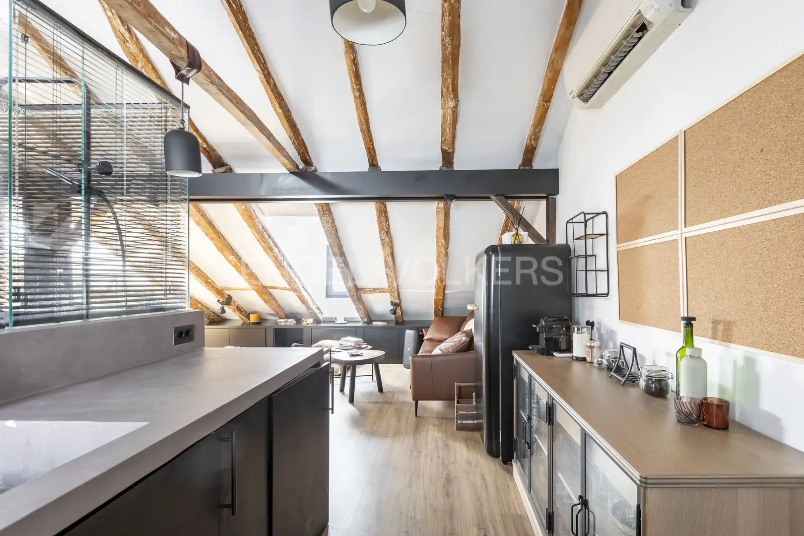 Küche von Wohnung zur Miete in Madrid mit Klimaanlage, Heizung und Möbliert