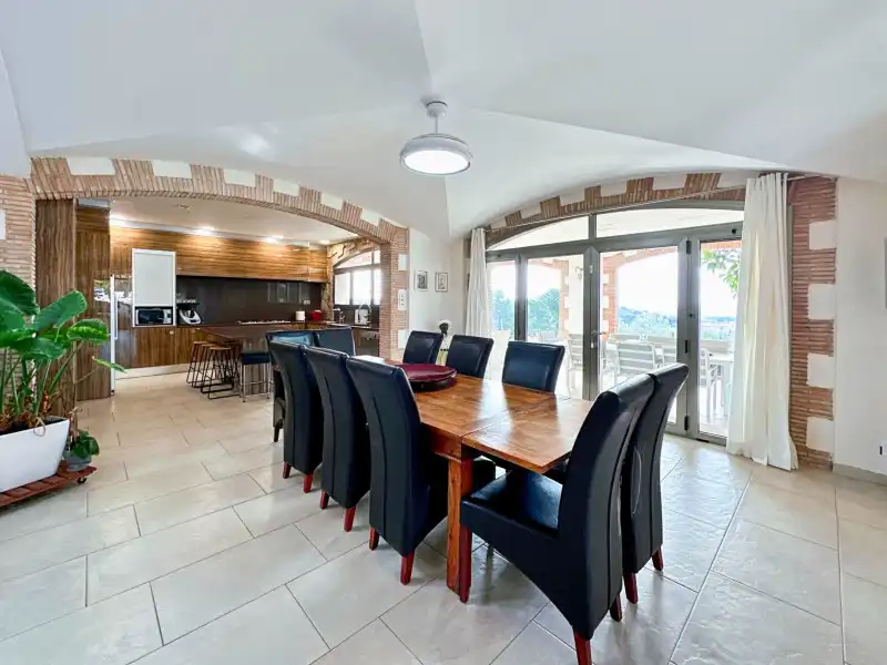 Dining room of Houses for sale in Vilajuïga  with Air Conditioner, Heating and Terrace