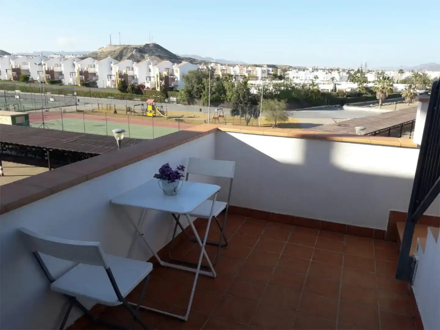 Terraza de Ático de alquiler en Vera con Aire acondicionado, Amueblado y Horno