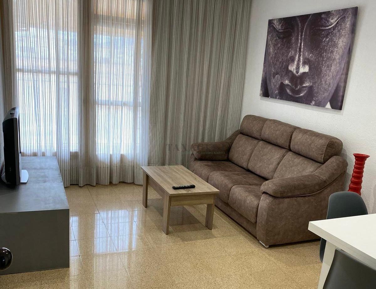 Living room of Flat for sale in Amposta  with Air Conditioner, Terrace and Furnished