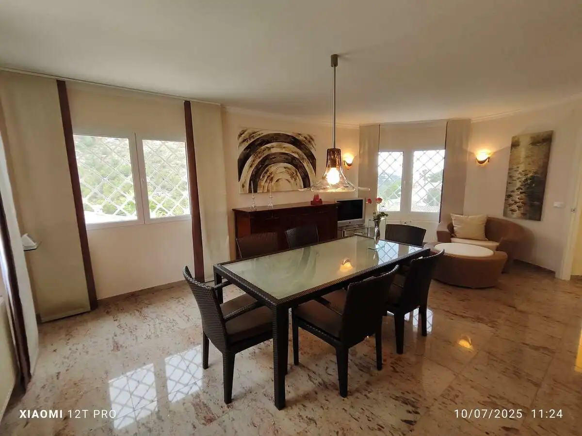 Dining room of Houses for sale in Benitachell / El Poble Nou de Benitatxell  with Air Conditioner, Heating and Private garden