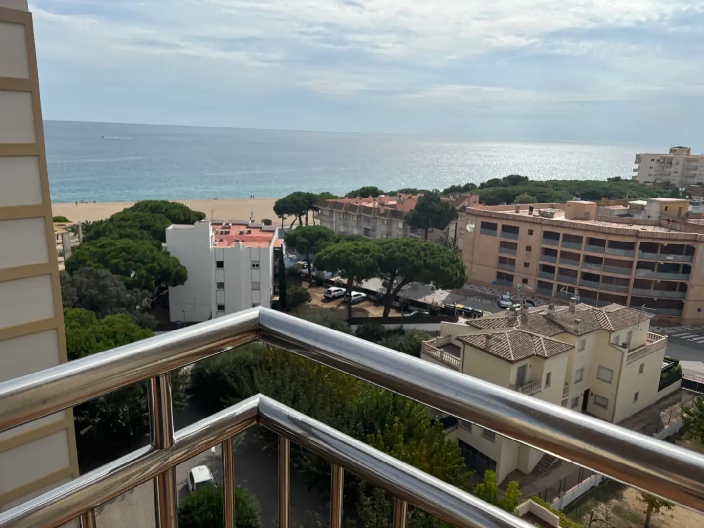 Terrassa de Apartament de lloguer en Castell d'Aro, Platja d'Aro i s'Agaró amb Moblat, Rentadora i Balcó