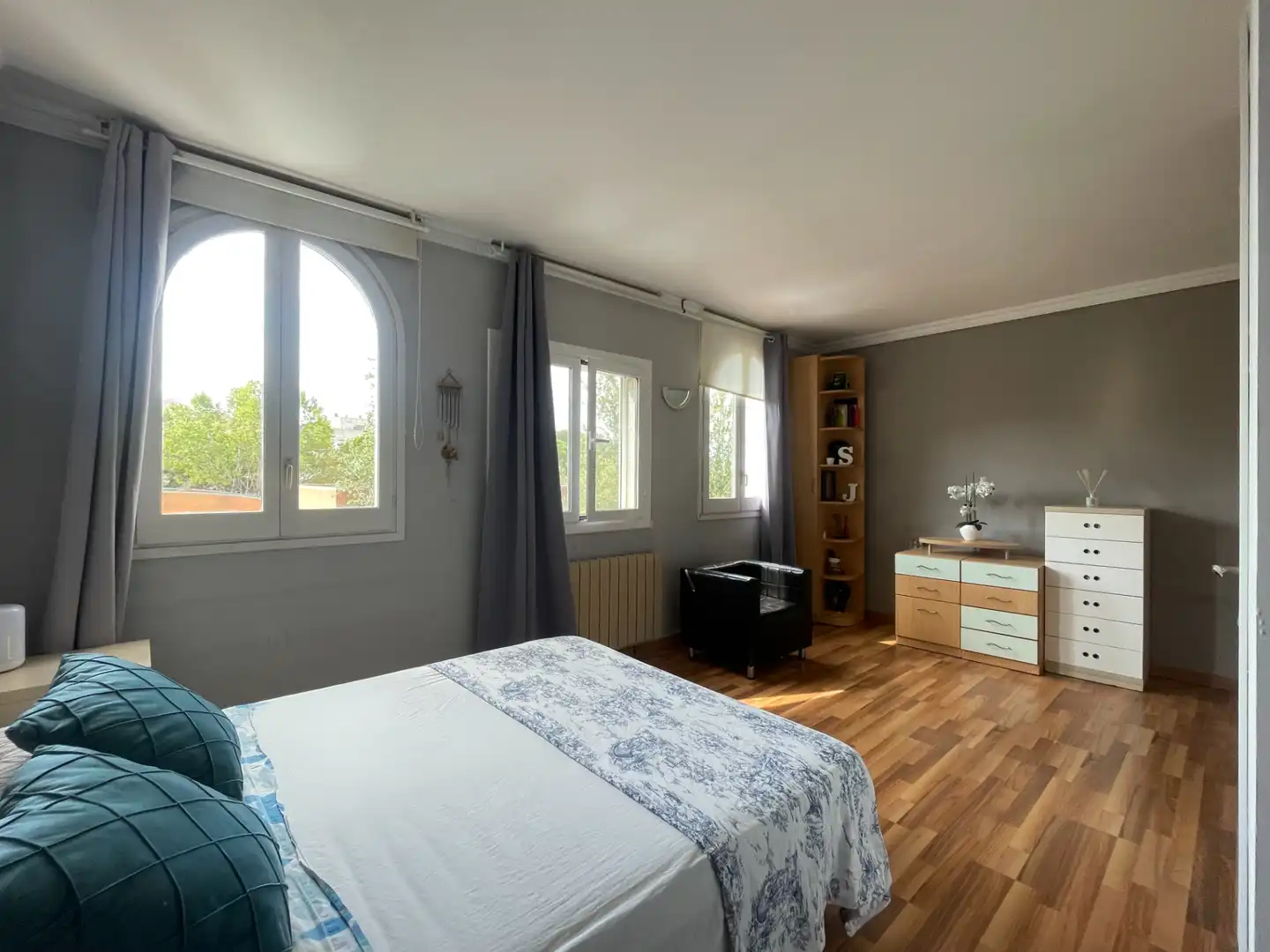 Bedroom of Houses for rent in Castelldefels  with Air Conditioner, Heating and Private garden
