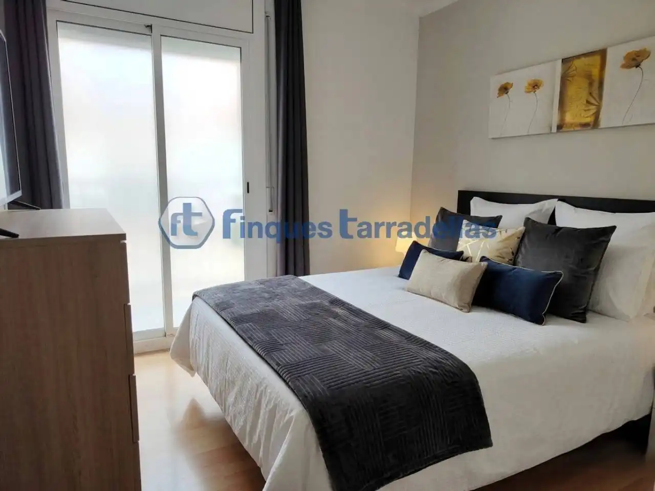 Schlafzimmer von Wohnung zum Verkauf in Blanes mit Klimaanlage, Heizung und Parkett