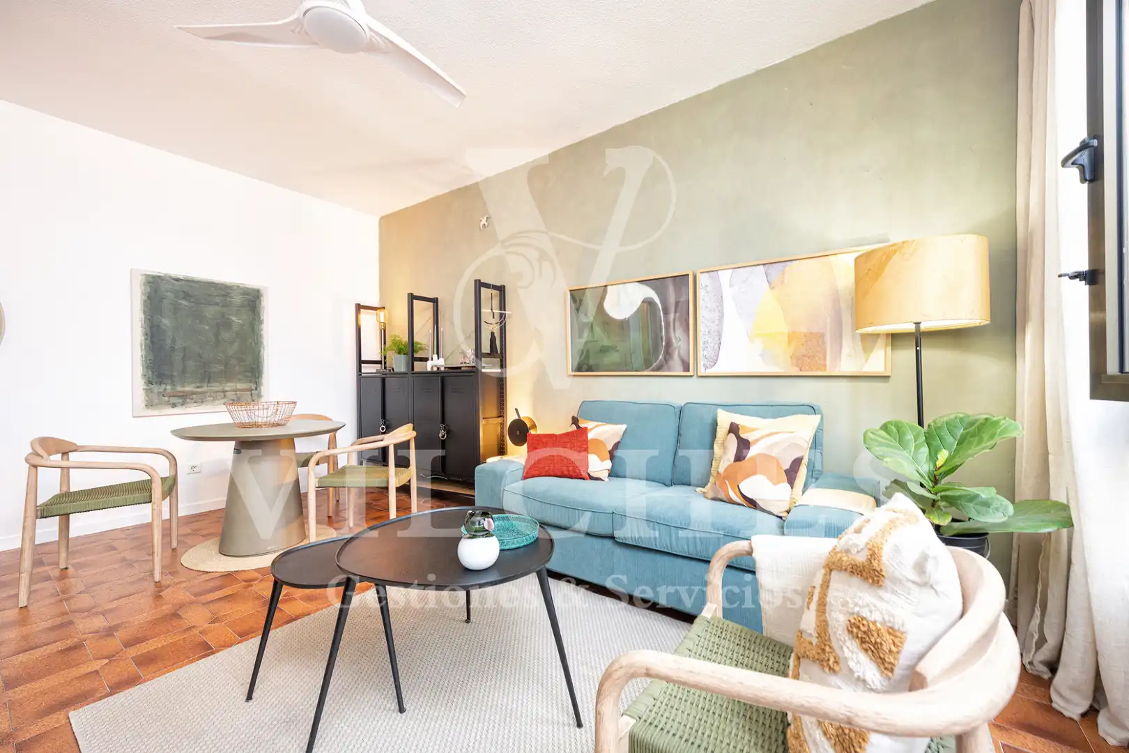 Wohnzimmer von Wohnung zur Miete in Las Palmas de Gran Canaria mit Möbliert