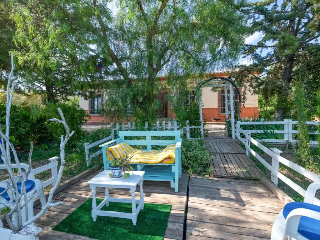 Terrassa de Finca rústica en venda en Villanueva del Trabuco amb Aire condicionat, Jardí privat i Terrassa