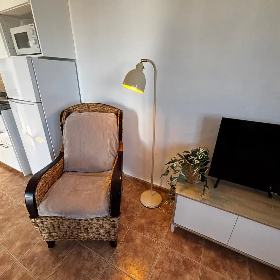Sala de estar de Casa o chalet de alquiler en La Oliva con Jardín privado, Terraza y Amueblado