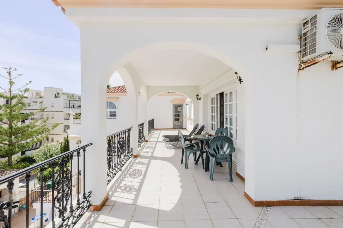 Terraza de Casa o chalet en venta en Mijas con Aire acondicionado, Calefacción y Jardín privado