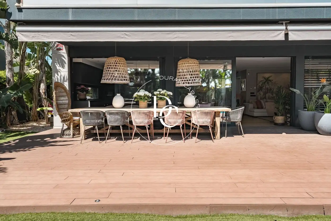 Terraza de Casa o chalet de alquiler en Sitges con Aire acondicionado, Calefacción y Jardín privado