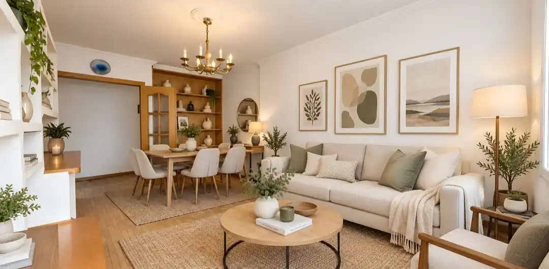 Sala de estar de Piso en venta en Mejorada del Campo con Calefacción, Terraza y Trastero