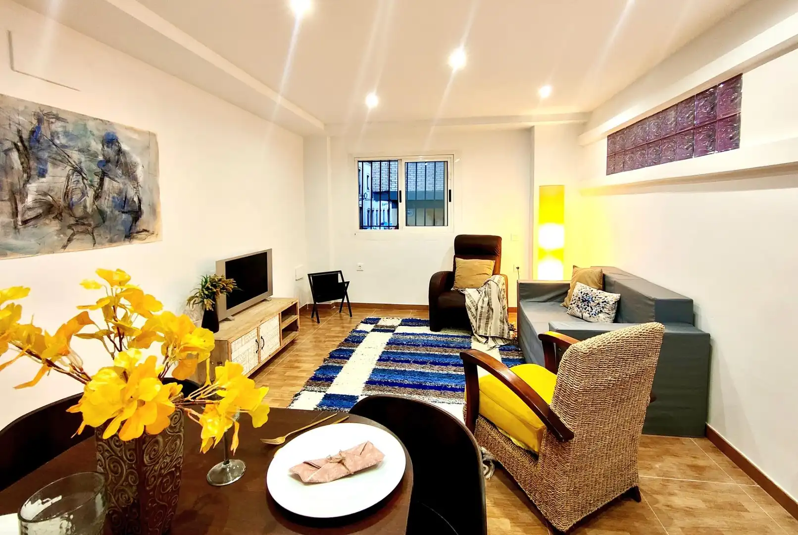 Living room of Flat for sale in Almería  with Terrace