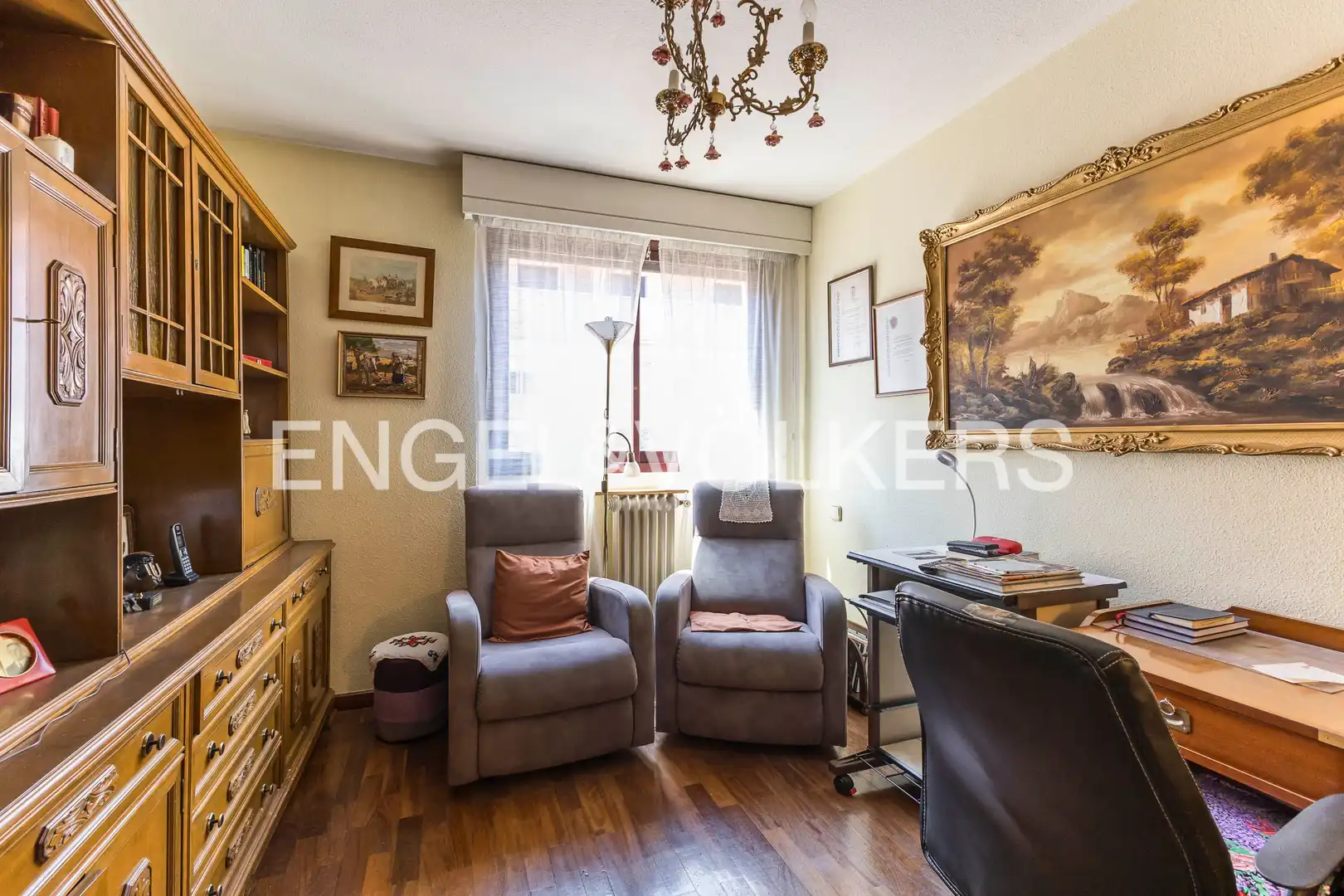 Wohnzimmer von Wohnung zum Verkauf in Madrid mit Heizung, Parkett und Abstellraum