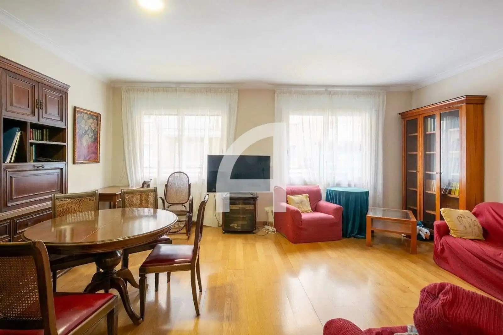 Living room of Flat for sale in Barcelona  with Air Conditioner, Heating and Parquet flooring