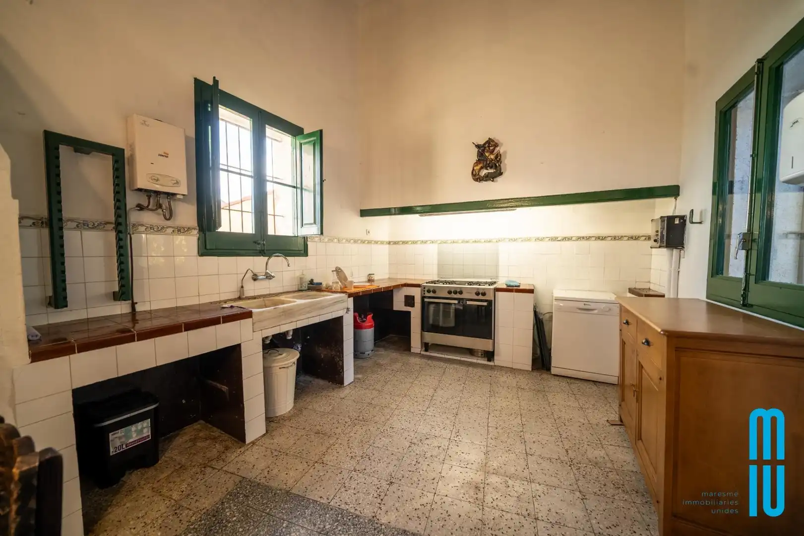 Cocina de Finca rústica de alquiler en Pineda de Mar con Calefacción, Jardín privado y Terraza