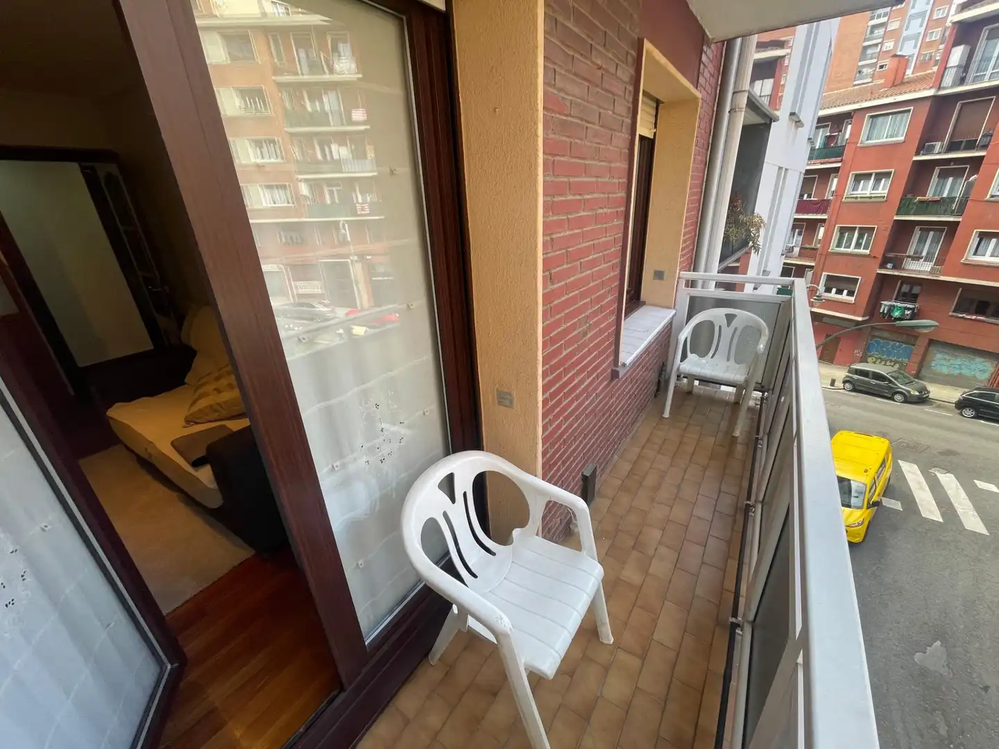Balcony of Flat for sale in Bilbao   with Heating, Terrace and Furnished