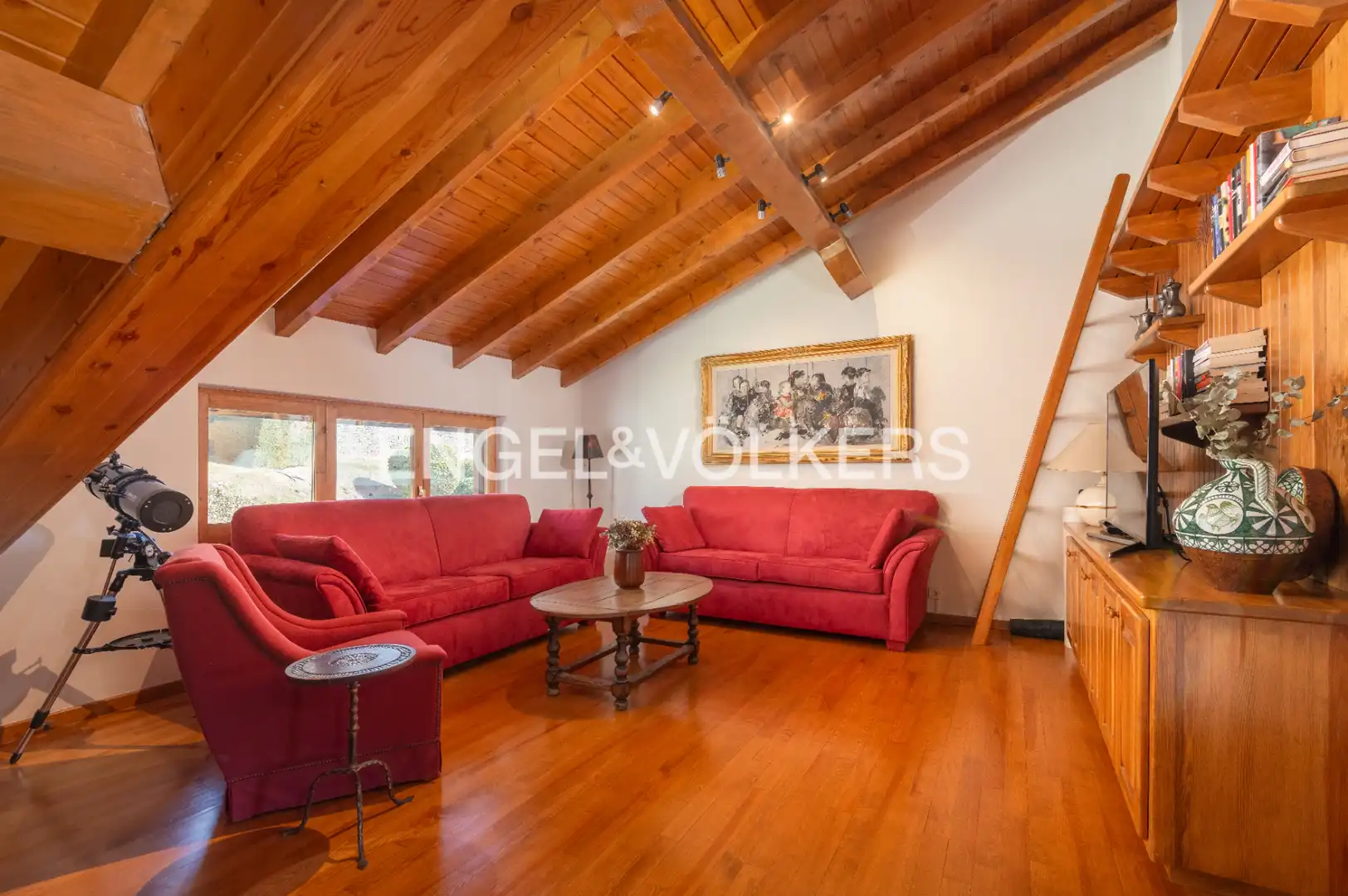 Sala de estar de Dúplex en venta en Ger con Calefacción, Parquet y Terraza