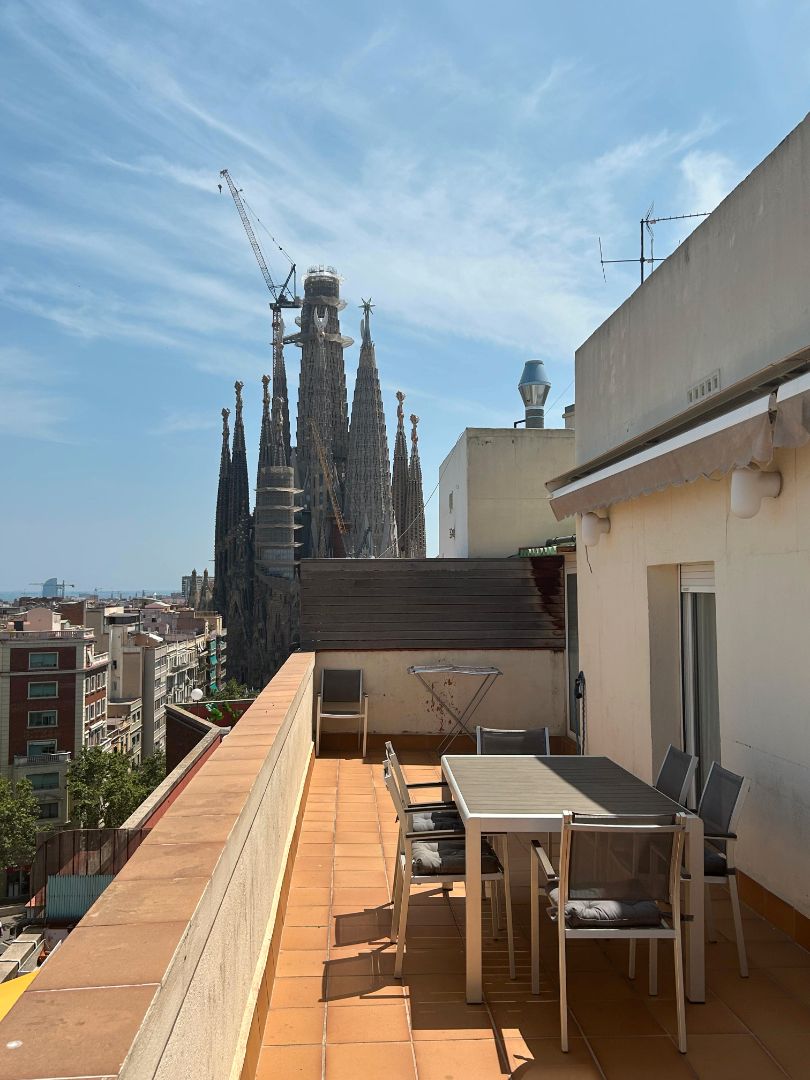 Terrassa de Àtic de lloguer en  Barcelona Capital amb Aire condicionat, Terrassa i Moblat