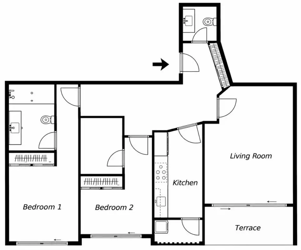 Wohnung mit Terrasse zum Verkauf in Urbanizacion Torre Real Parq el Carmen, imagen 38