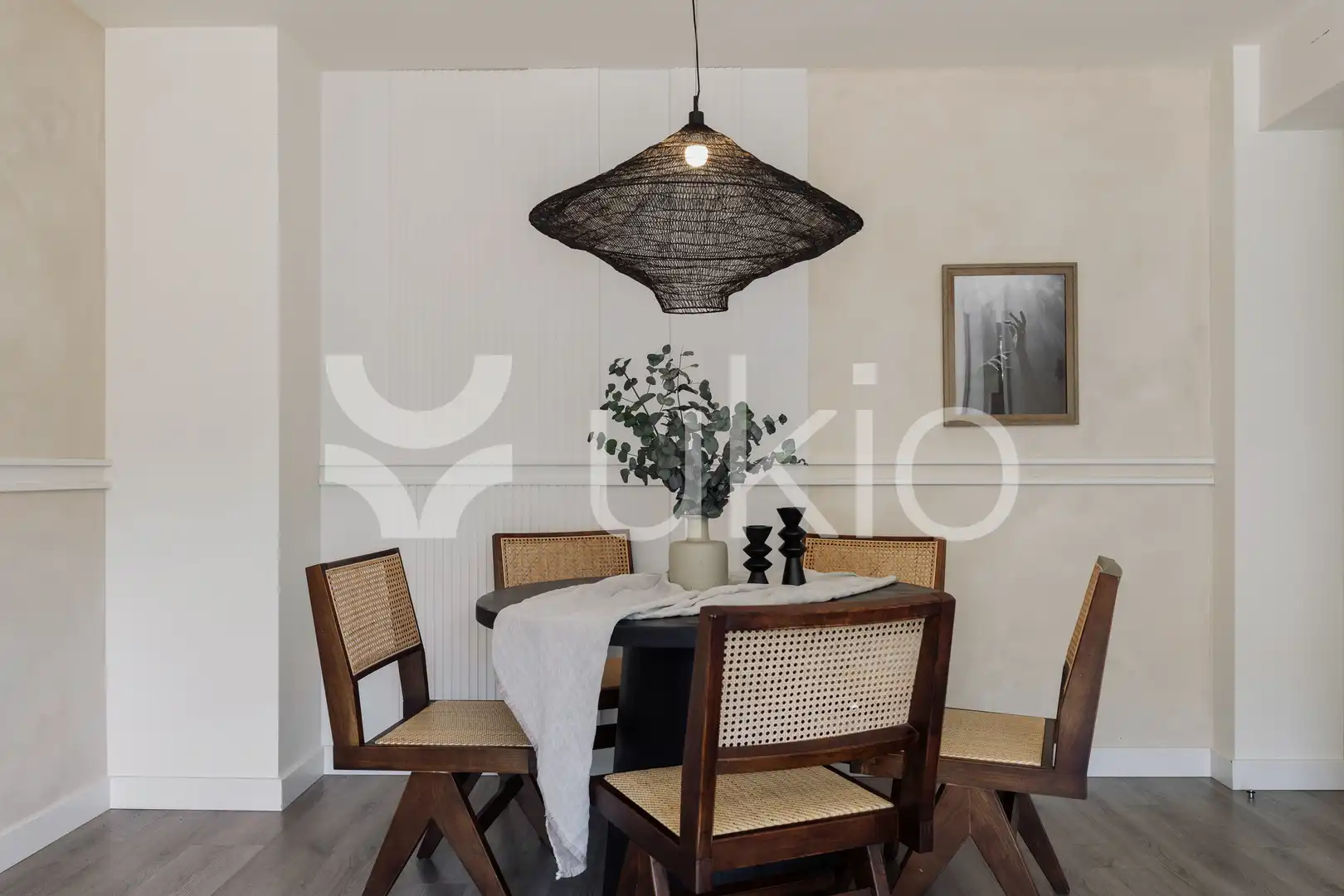 Dining room of Apartments for rent in Barcelona  with Air Conditioner, Heating and Parquet flooring