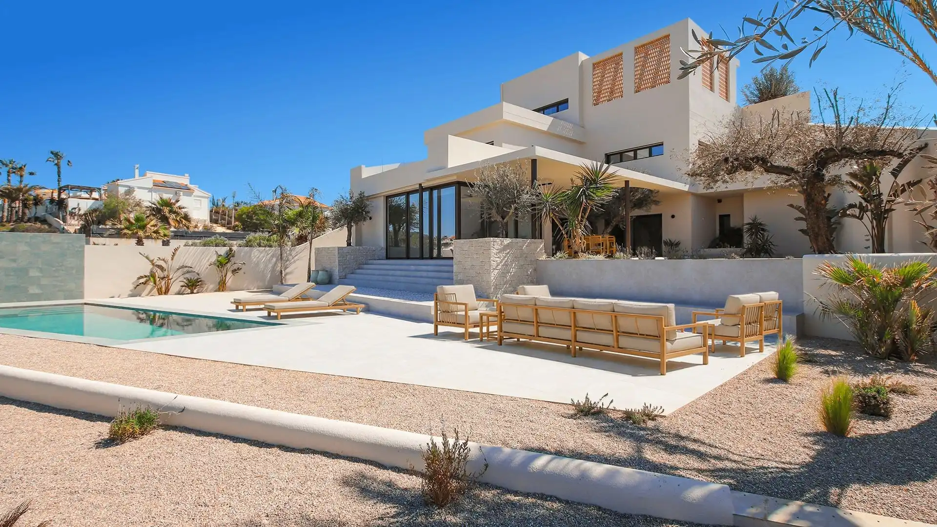 Terrassa de Casa o xalet en venda en Elche / Elx amb Jardí privat, Terrassa i Piscina
