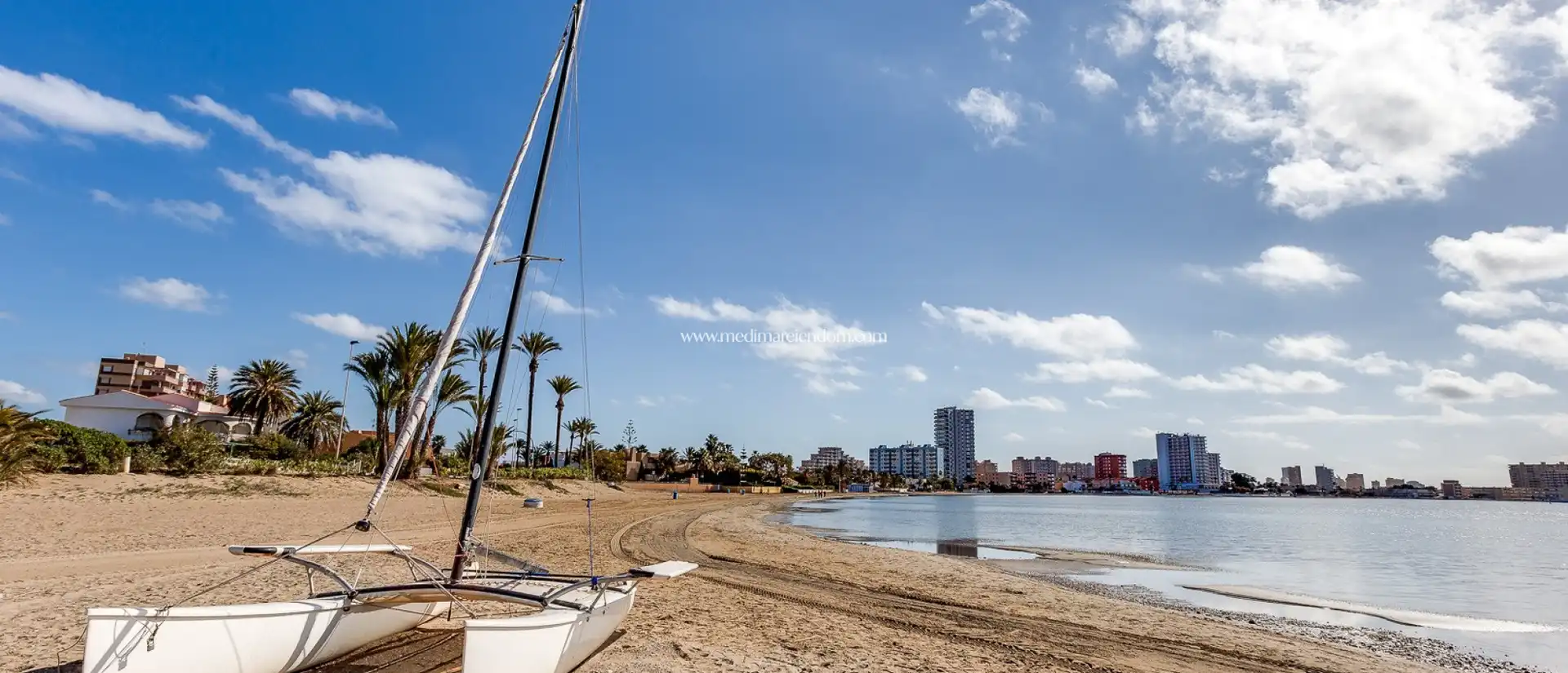 Exterior view of Duplexes for sale in La Manga del Mar Menor  with Air Conditioner, Heating and Private garden