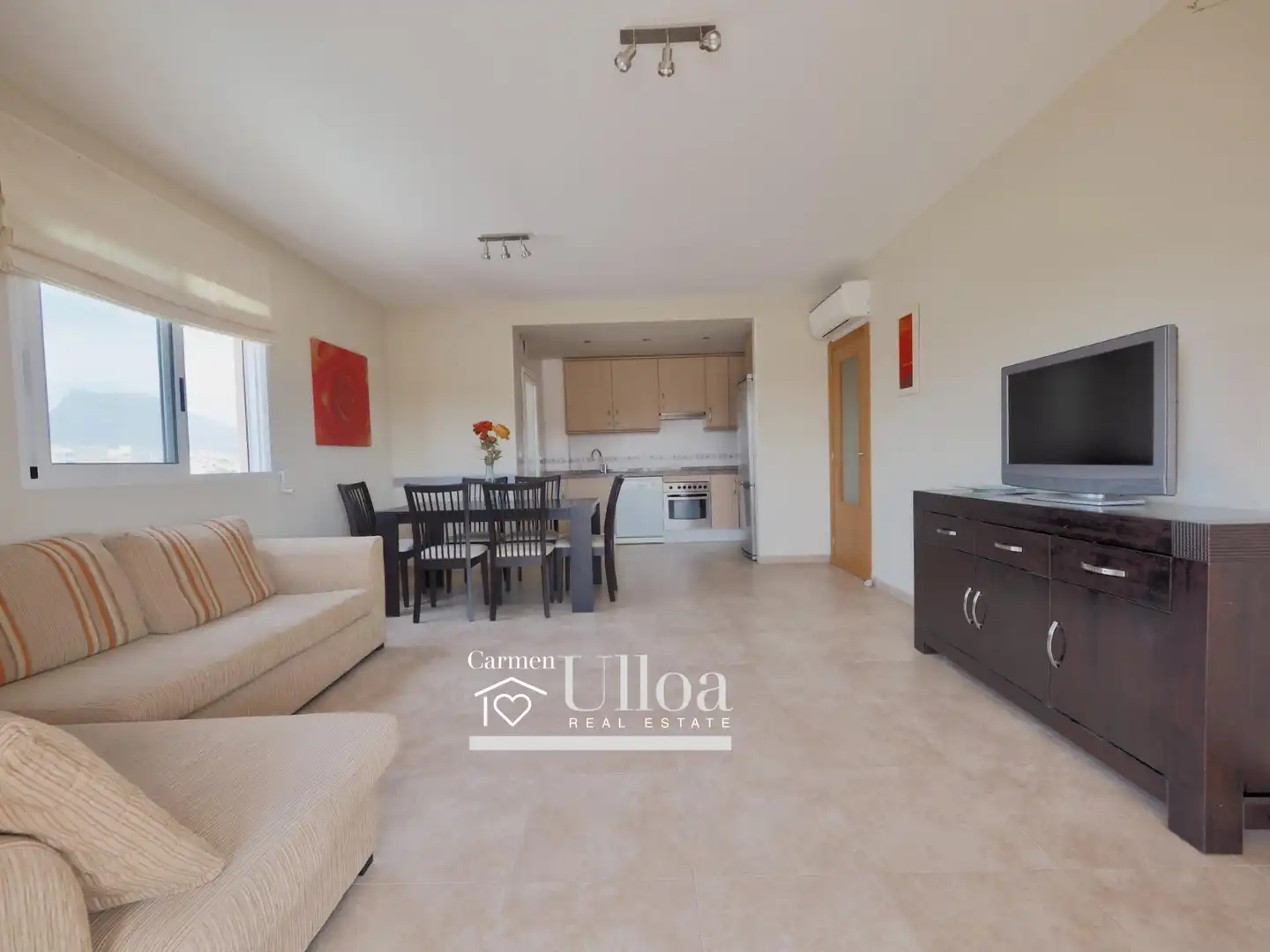 Sala de estar de Apartamento en venta en Villajoyosa / La Vila Joiosa con Aire acondicionado, Jardín privado y Terraza