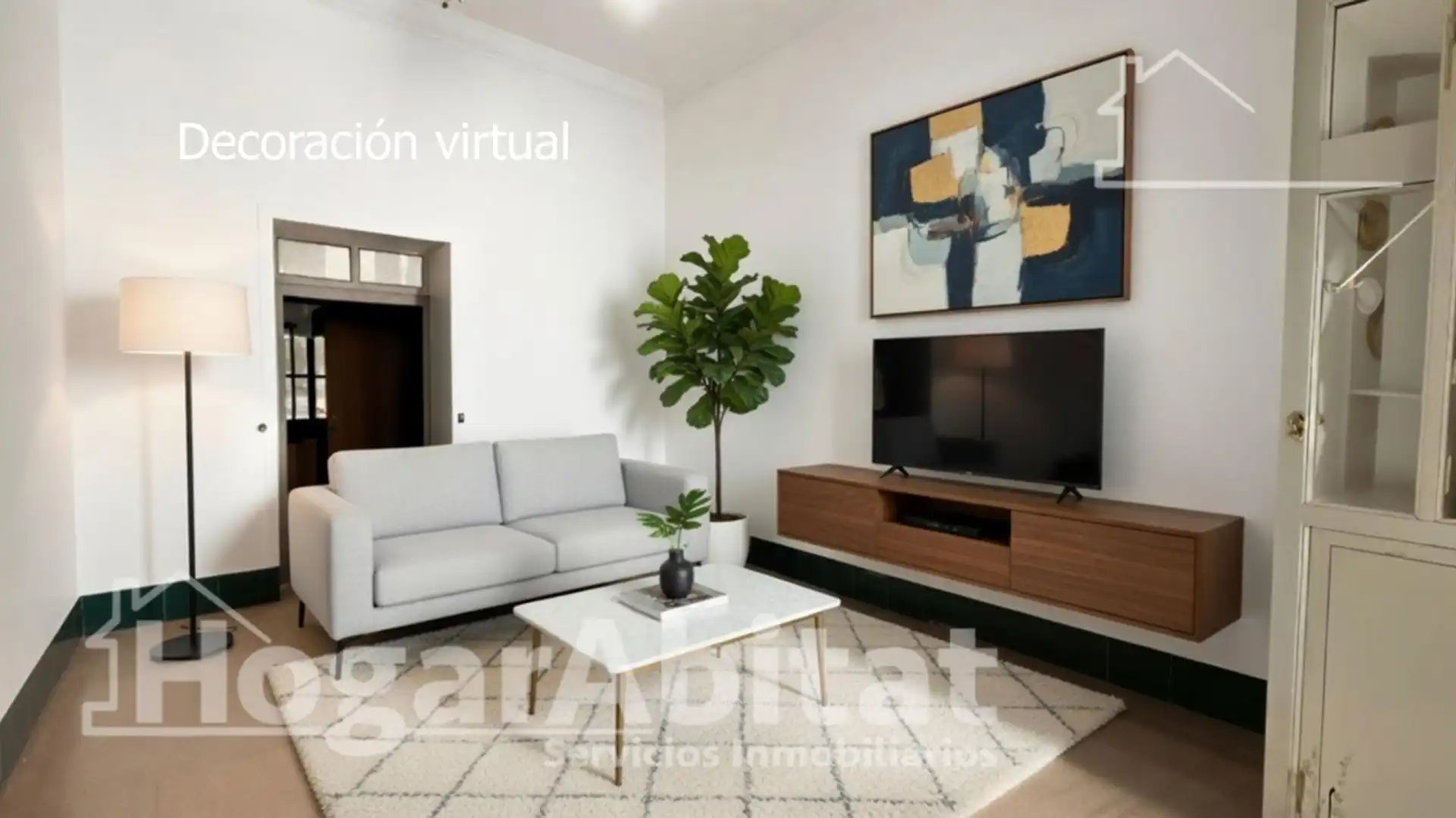 Living room of Houses for sale in Oliva  with Terrace, Storage room and Balcony