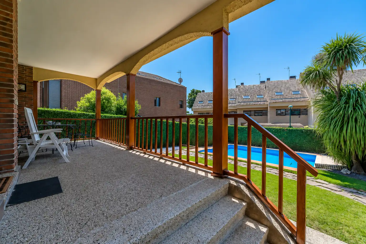 Terrassa de Casa o xalet en venda en Pozuelo de Alarcón amb Calefacció, Jardí privat i Terrassa
